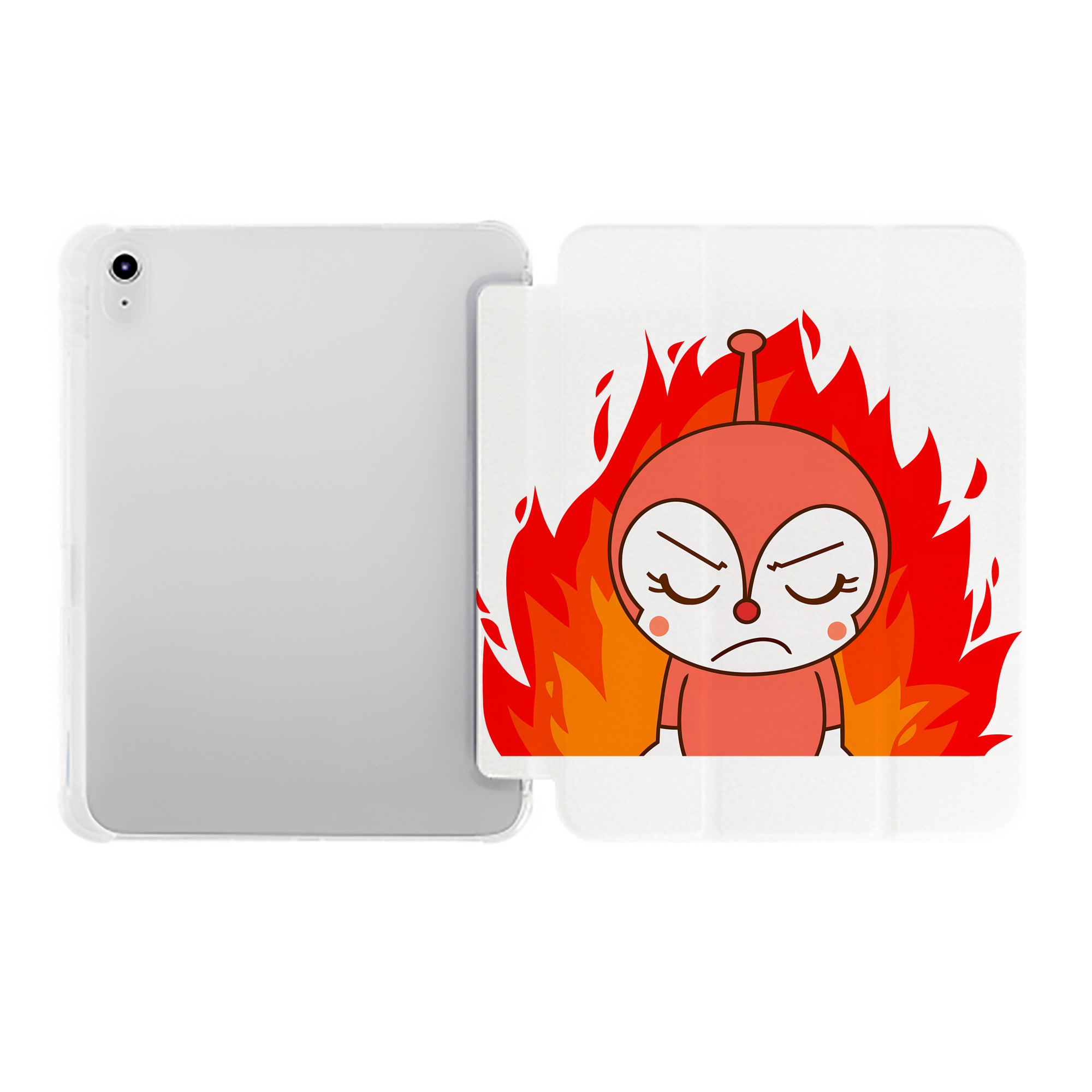 （画像用） アンパンマン Anpanman IPad ケース ペン収納付き 三つ折りスタンド PUレザー×シリコン 対応機種9.5/10.5/10.9インチ